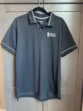 US Navy SEAL Legacy Foundation Polo Golf Shirt Rule 18 size large